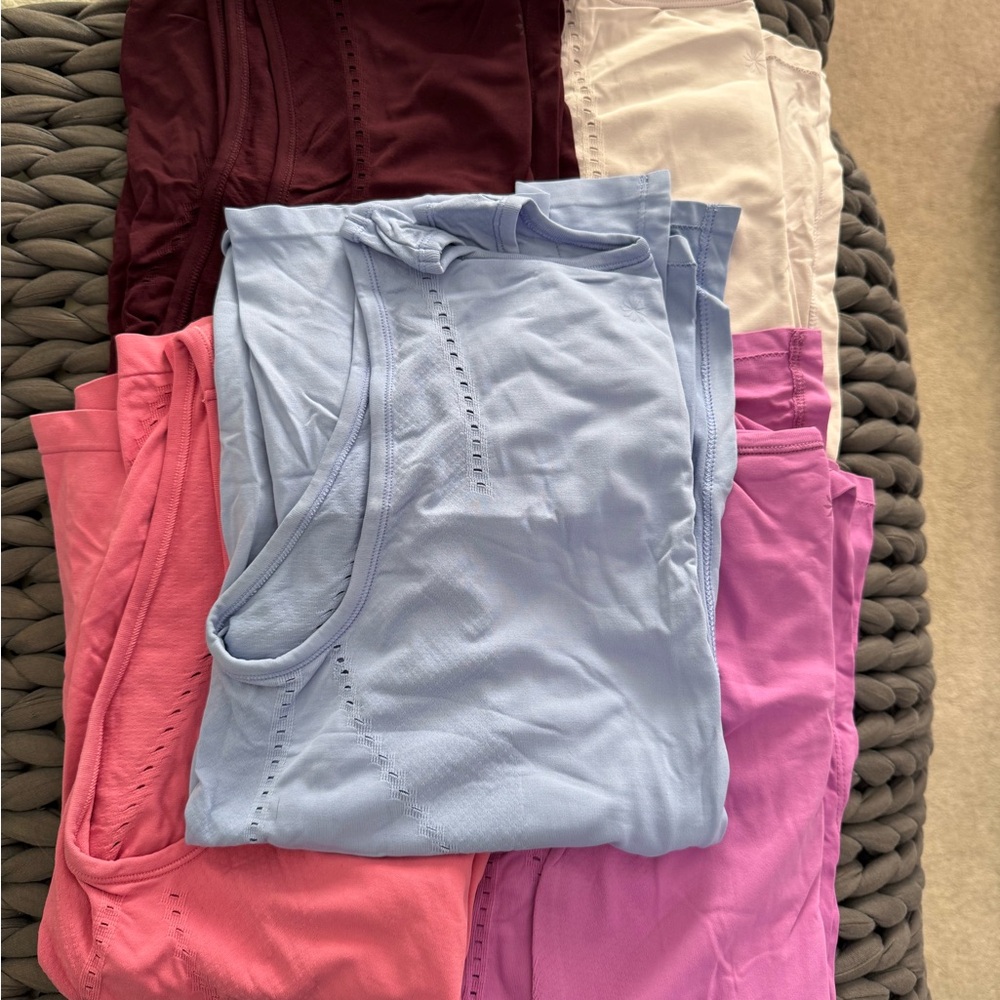 Lot of Athleta Foothill tie back tanks